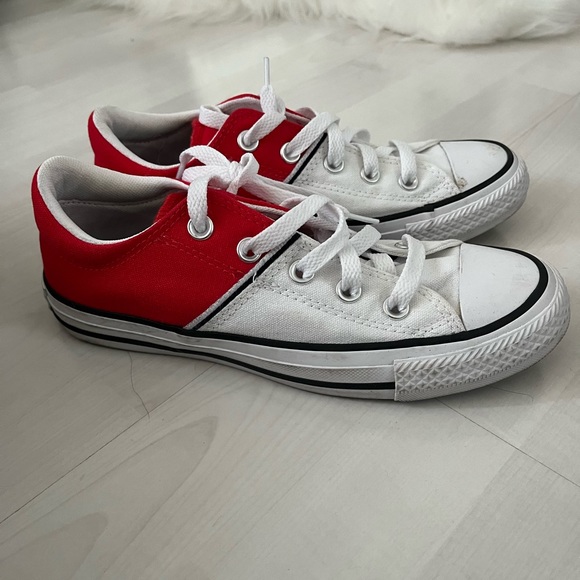 Gently Used Red Converse Ctas Classic Low Top Sneakers Woman’s Size 6 Canvas - Picture 6 of 9